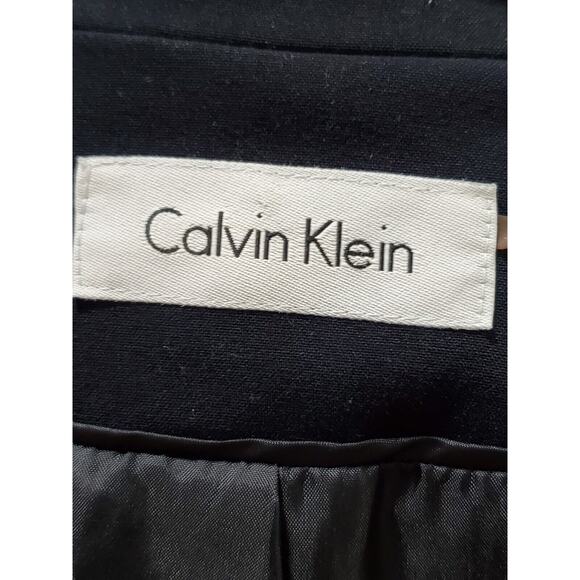 Calvin Klein Women's Black Polyester Single Breasted Long Sleeve Blazer Size XL - Picture 12 of 14